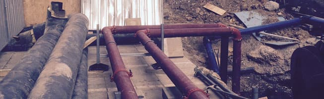 Mechanical pipework installation carried out by the WMB mechanical division